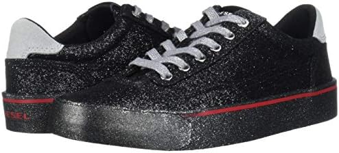 Diesel Women's S-FLIP Low All Over Glitter-Sneakers, Black, 5 M US | Image 6