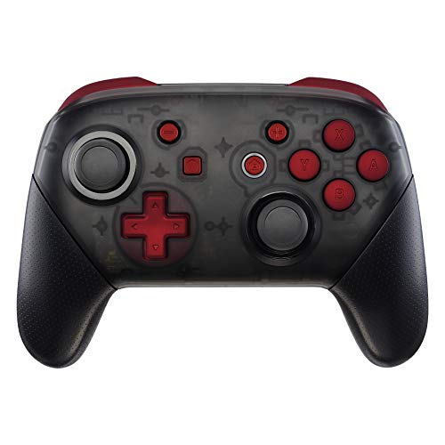 eXtremeRate Repair ABXY D-Pad ZR ZL L R Tasten für Nintendo Switch Pro Controller, DIY-Ersatztasten mit Werkzeug für Nintendo Switch Pro u0096 Controller nicht im Lieferumfang enthalten rot