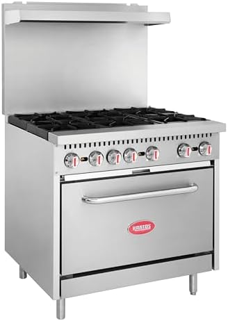 Natural Gas Stove Oven - 5 Surprising Features You Didn't Expect 7 Kratos 36" Commercial Gas Range & Oven, 6 Burners and Full Size Oven, Natural Gas, 210,000 BTU Output, Freestanding Range for Restaurants (29Y-044-NAT)