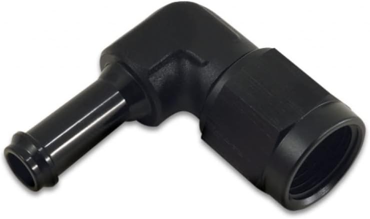 Vibrant For 8AN to 3/8in Hose Barb 90 Degree Adapter Anodized Black | 12027