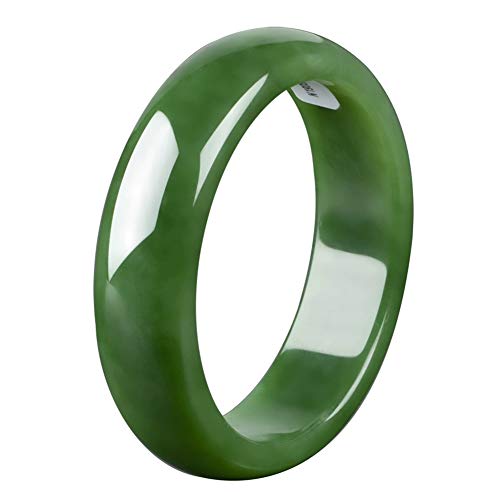 Bracelet en jade émeraude naturelle contre les allergies, jonc en véritable jade chinois sain