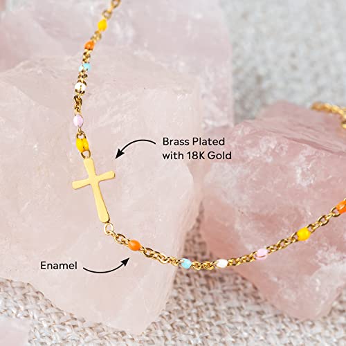 STORYJEWELLERY-Cross-Bracelet-Christian-Gifts-for-Women-Religious-Gifts-for-Women-Encouragement-Gift-Friend-Gifts-Sister-Birthday-Gifts-Confirmation-Gifts-Inspirational-Gifts-Christmas-Gifts