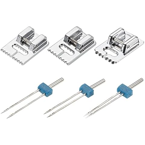 sourcing map Twin Needle Set with Presser Feet Cover