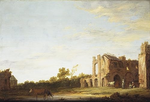 Mur vide et impersonnel ? Habillez-le avec la toile paysage d'Aelbert Cuyp en format 60x90cm