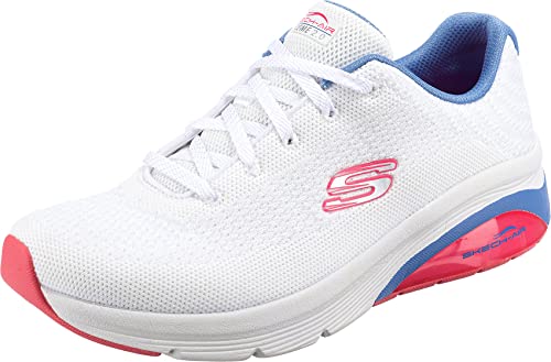 Skechers Skech-Air Extreme 2.0 Classic Vibe, Zapatillas Mujer, White Mesh Blue Pink Trim, 39 EU