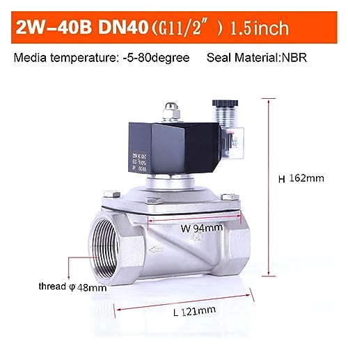 Électrovanne de l'eau DN40 en acier pour arrosage automatique