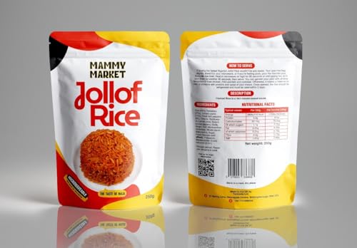 Mammy Market Jollof Rice - original flavour Ready to eat. Microwave in 90 secs and youre good to go Shipping discount on multiple packs and on large orders