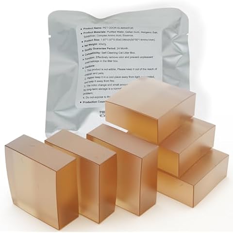 waatoos Smelling Fresh with N50 Odor Eliminator Exclusive for Pura Max Automatic Self-Cleaning Cat Litter Box - Cat Toilet Odor Control (6 Pack) Cover