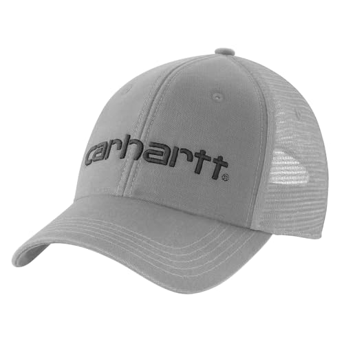 Image of Carhartt Men's Canvas Mesh-Back Logo Graphic Cap