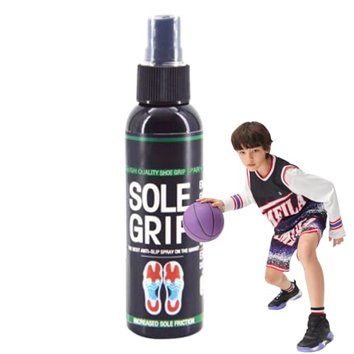 Spray de agarre de baloncesto, 118 ml, spray para zapatos de baloncesto, para mejorar la tracción de baloncesto, spray de mejora del agarre para mejorar la tracción de calzado deportivo, 5 x 15