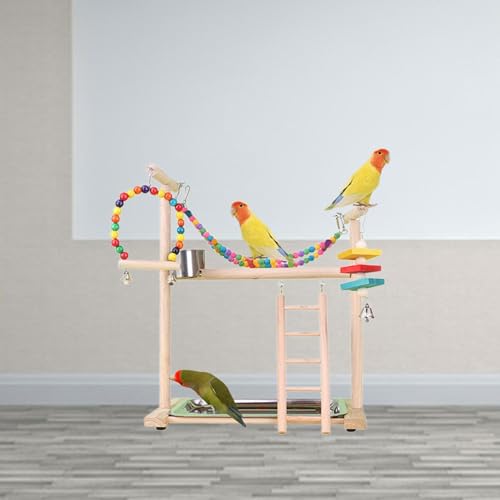 Fenteer Acessórios para Gaiolas de Pássaros para Playground de Pássaros Suporte para Brincadeiras de