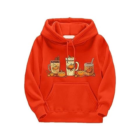 KKvoPiQ Children's Pumpkin Print Hoodie Cover
