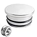 Dewhel Billet Turbo Resonator Plug Cover Cap For Chevy 2004.5-2010 Duramax Diesel LBZ LLY LMM (Silver)