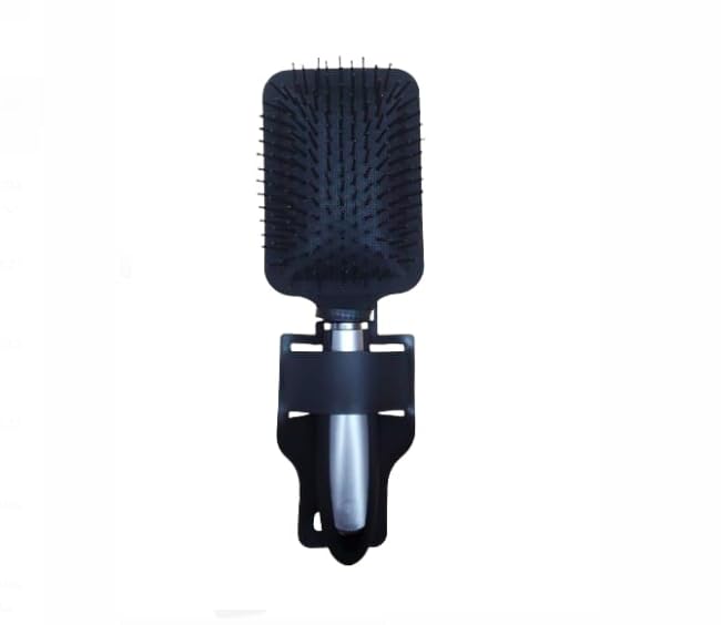 NM Beauty Cepillo de pelo profesional negro para secar y desenredar, estilo cómodo, alisado y alisado