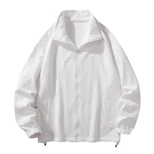 Veste olive pour filles en taille XL couleur blanche unie automne hiver