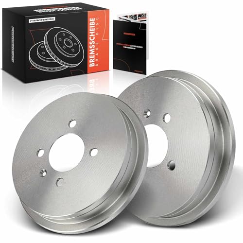 Frankberg Brake Drum Compatible with Polo 1994-2001 Ibiza Rear Brake Drum 239.5 mm Rear Drum Set of 1 Pair Replace# 6X0609617A