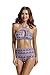 Zeraca Women's High Neck Halter Top High Waisted Bikini Bathing Suits