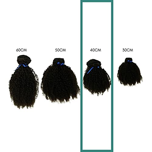Cabelo Humano Crespo com Tecimento Textura Coily Castanho Escuro De Benguela (100g) (40cm)