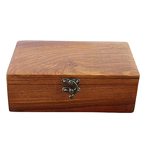 Urne funéraire en bois sécurisée avec boucles cuivre anti-ouverture pour cendres