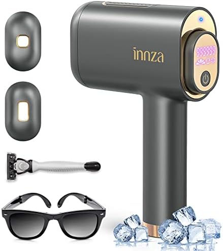 Laser Hair Removal Device for Women and Men,Sapphire Ice Compress IPL Hair Removal Permanent Upgraded 999,999 Flashes,Depiladora Laser for Facial,Bikini,Leg,Body