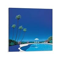 Amazon.co.jp: 永井 博イラストレーター（夏 25） キャンバス 芸術
