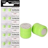 Enerpe 10-Pack 3AG4 / 3LR626 / 3x377 Replacement Batteries 4.5V for All Laser Training Cartridges