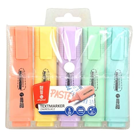 Memobe Juego de 5 Subrayadores Colores Pastel Cover