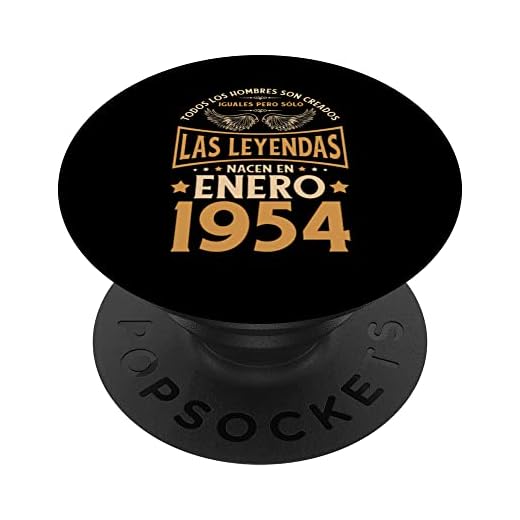 Cumpleaños Hombre Regalos Las Leyendas Enero 1954 PopSockets PopGrip Intercambiable