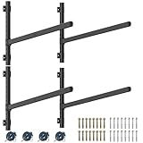YAJONUE Kayak Storage Rack Heavy Duty, Adjustable Wall Mount Hanger for Indoor Garage & Outdoor Storage, Storage Rack for Kayak, Canoe, Surfboard & Paddle Board (Kayak Storage Rack Wall Mount 2)