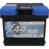 autobatterie 12v 44ah 220a din 360a en sae Garantie: Die Cartec Plus Batterie hat 36 Monate Garantie