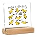 Funny Office Desk Accessories Sign – Acrylic Office Decor with Wooden Base – Gifts for Coworker, Boss, Friends, or Anyone Who’s a Little All Over the Place 4x4 Inch Funny Duck Desk Decor “Most Definitely Not All In a Row”