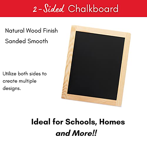 Plaid Double Sided Framed Chalkboard, 8.5"X10.5", 1 Pack #TOP1