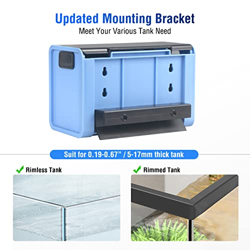 TARARIUM Drawer Design Aquarium Filter for 10-50 Gallon Tank Quiet Waterfall Hang on Box Fish Tank Power Filter Submersible Water Pump Air Supply Biochemical Sponge Filter