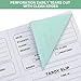 Engrowtic 800 Pcs Tardy Slip Book with Carbonless Duplicates 3.5 x 4.3 Inch Tardy Slips Per Book Form Register Copy Notebook for Student Late Arrivals Easy Removal Fold and Tear(Green and White)