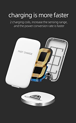 Fast Wireless Charger, 15W Qi Certified Wireless Charging Stand Compatible Iphone 14/13/12/Se 2020/11/Xs Max/Xr/X/8 Plus,Samsung Galaxy S23/S22/S21/S20/S10/S9/Note 20 Ultra/10 #TOP2