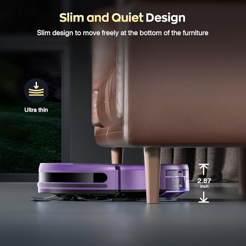 Image of Robot Vacuum and Mop Combo, 2300Pa Strong Suction, 2-in-1 Dust Box and Water Tank, Works with Alexa /Google Assistant, Long Runtime, Schedule, Quiet, Ideal for Hard Floors, Low-Pile Carpets and Pets