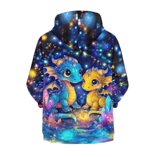 Dragon Zip Up Hoodie Cute Jacket Kids Girl Fashion Hooded Sweatshirt Fall Clothes Zipper Hoodies Sweatshirts 6-163