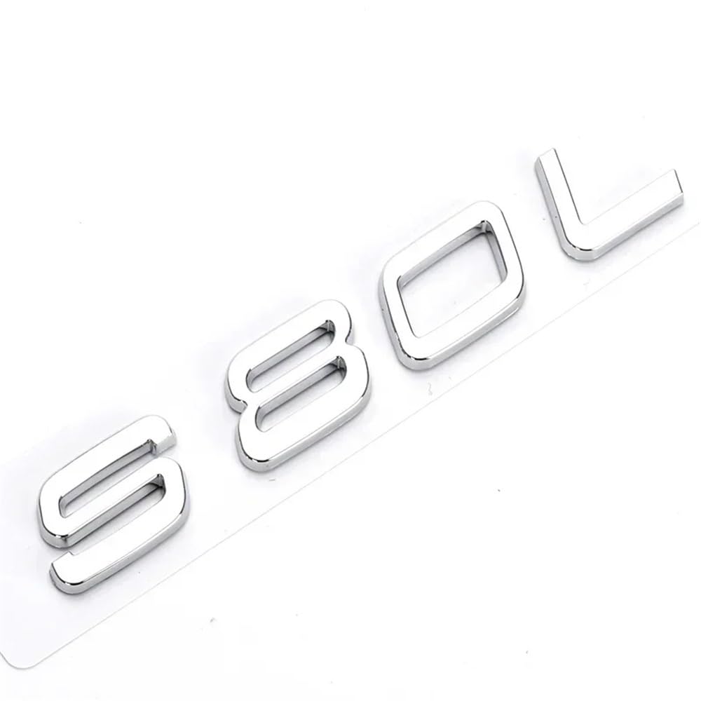 YTQMoreBNZ YYDStes ABS Car Body Trunk Emblem Sticker Compatible With Volvo S40 S60 S80 S90 S80L S60L
