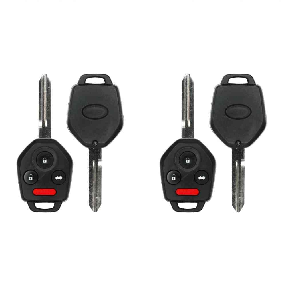 Replacement Keyless Remote Head Key Fob for Subaru Tribeca 2010 FCC CWTWBU766 Part Number 57497AG48A Pack of 2