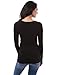 PattyBoutik Mama Crewneck Striped Nursing Maternity Blouse (Black and White M)