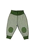 Sehr hoher Tragekomfort Leela Cotton Baby/Kinder Wende-Hose Bio-Baumwolle, Waldgrün, Gr. 98/104