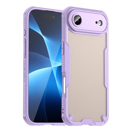 Coque iPhone 17 Air violette antidérapante et verre trempé