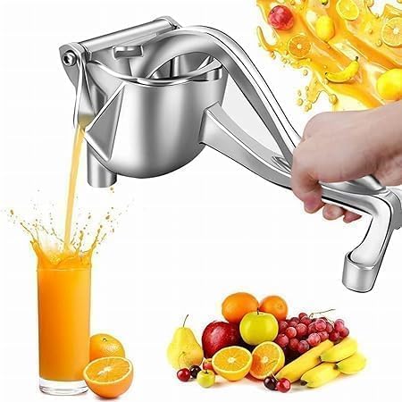 ELYSIUM cart Hand Juicer for Fruits I Heavy Duty Hand Press Manual Juicer I Solid Aluminium Hand Juicer Machine Lemon/Orange/Mosambi Juice squeezer