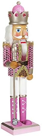Kurt S. Adler Kurt Adler 15-Inch Pink Nutcracker, Multi