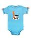 RuggedButts Infant / Toddler Boys 1st Birthday Short Sleeve Bodysuit w/ Monkey - Blue - 12-18m