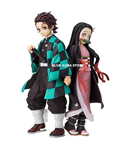 Buy Blue Aura Demon Slayer Nezuko Action Figure for Anime Fans