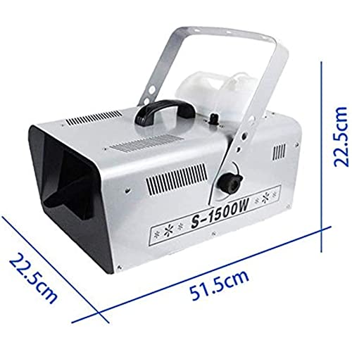 Máquina portátil de nieve artificial, 1500 W, para interiores y exteriores, ideal para escenarios, DJ y fiestas, con control remoto miniatura 2