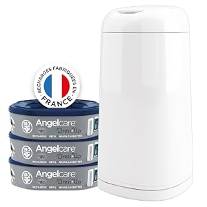 Angelcare Windeleimer mit 3 Nachfüllpackungen