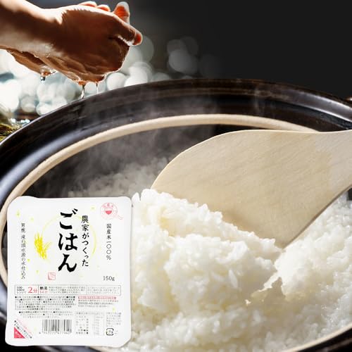 「農家がつくったごはん」国産米パックごはん 150g×24個 秋田県 男鹿