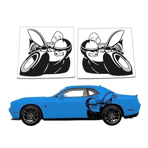 2008+ Challenger XL Rear Side Decal - SCAT Pack BEE Logo (Gloss Black)